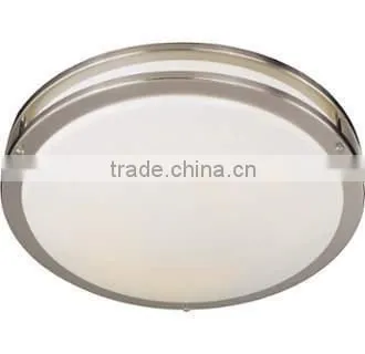 Brushed Nickel 1 Light 16" Width Fluorescent Flush Mount Ceiling Fixture UL ETL CE ROHS