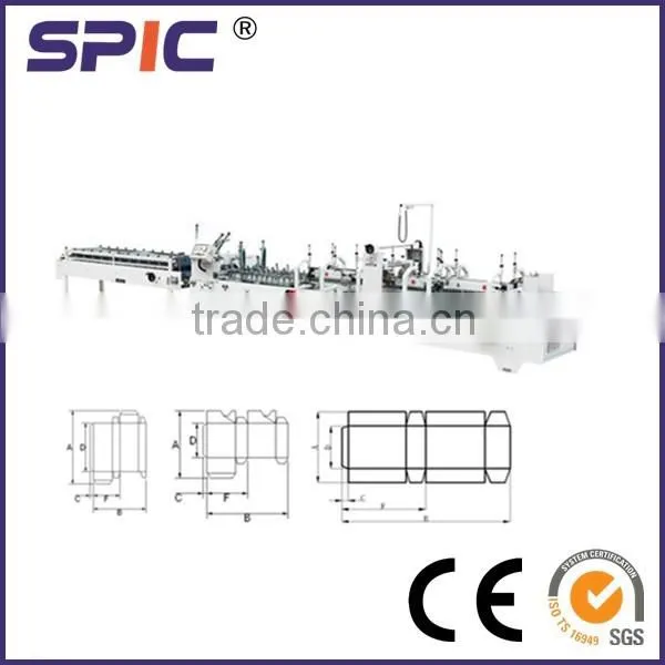 2016 new Model Automatic crash lock bottom folder gluer