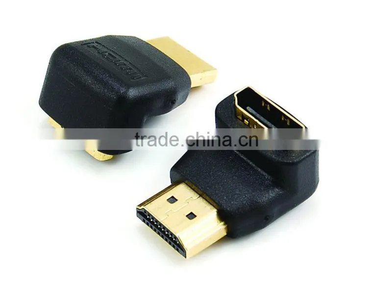 HDMI A male to HDMI A female adapter 90 degree type