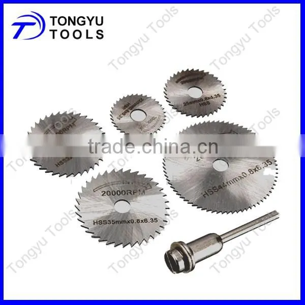 HSS Circular Saw Blades Mini cutting Discs cutoff and extension Rod For Rotary tool set