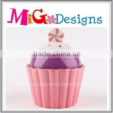 Cupcake Ceramic Pot with Lid Cutest Jar Wholesale