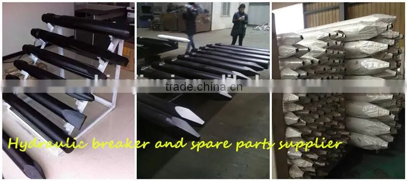 hydraulic breaker chisel with different shapes flat /moil point /blunt /wedge for sale