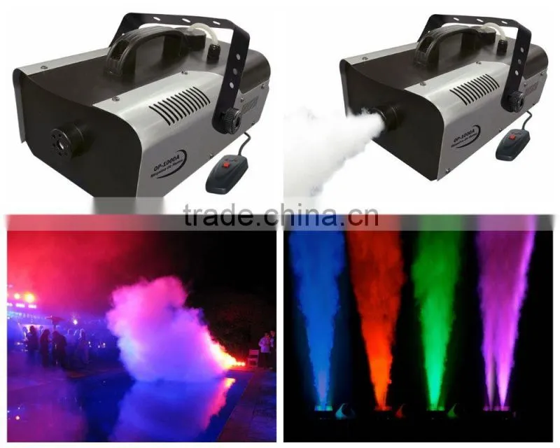 Remote control 1000w stage effect smoke light Professional Stage Effect Fog Machine stage smoke