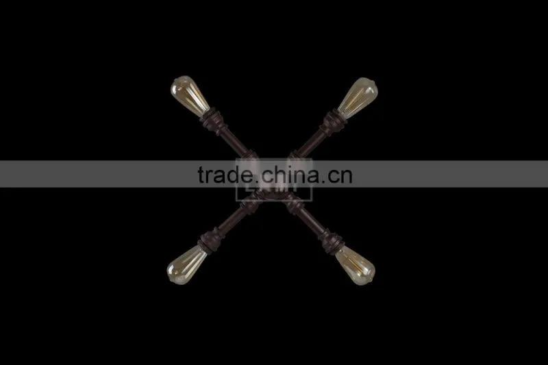 Industrial Metal Pipe Loft Wall Lamp Filament Wall Sconce Wall Mount