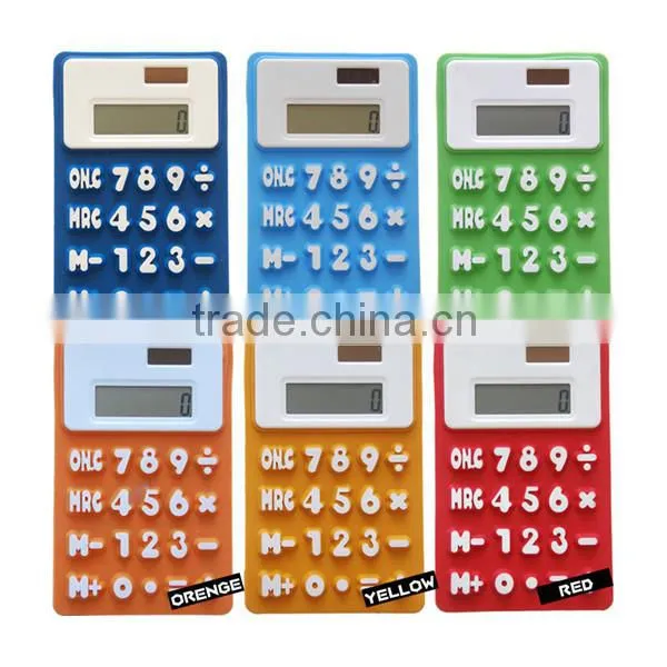 8 digits rubber calculator water proof