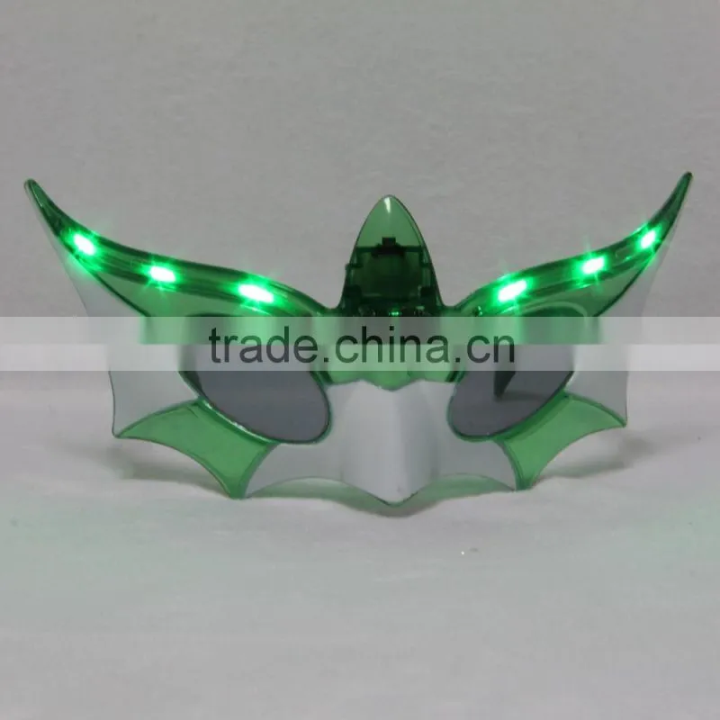 Nightclub bar Carnival Halloween Christmas party supplies, Light glasses LED glasses 6 lights batman glasses