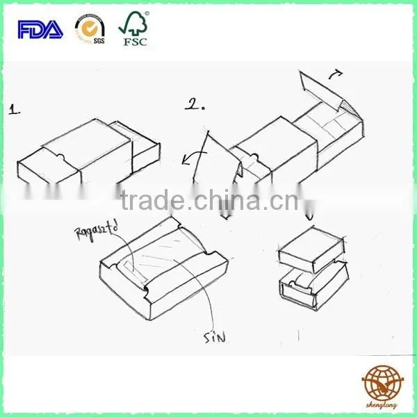 2016 New Style Drawer Custom Printed cardboard Gift box, Specialized Luxury box