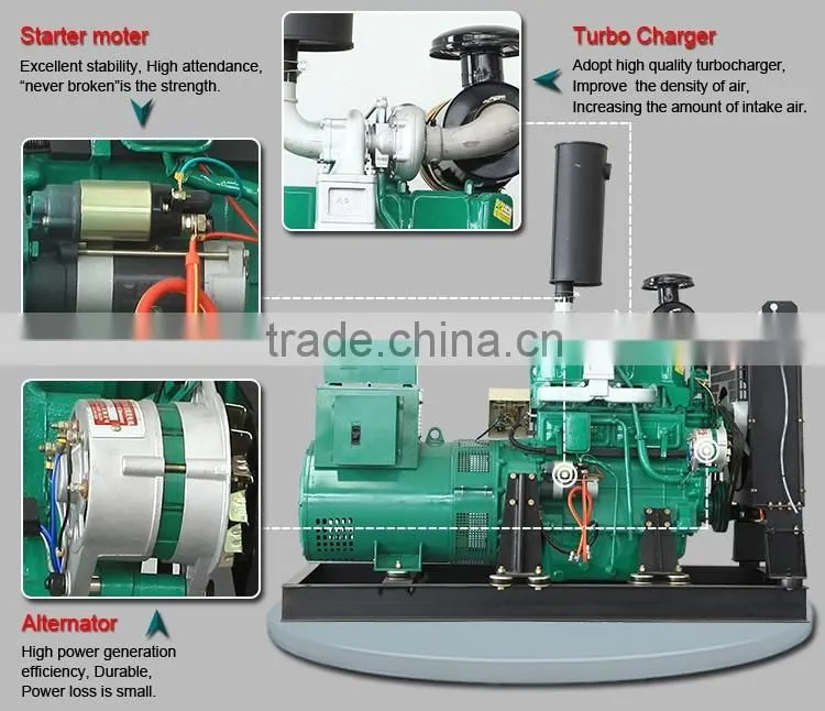 R4105ZD1 diesel generator 56KW diesel genset Special power generation R4105ZD1 full copper four cylinder diesel generator set