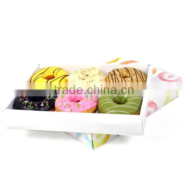 Orange Dream paper donut packaging boxe with plastic pallet