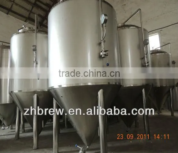 stainless steel conical beer fermentation tanks