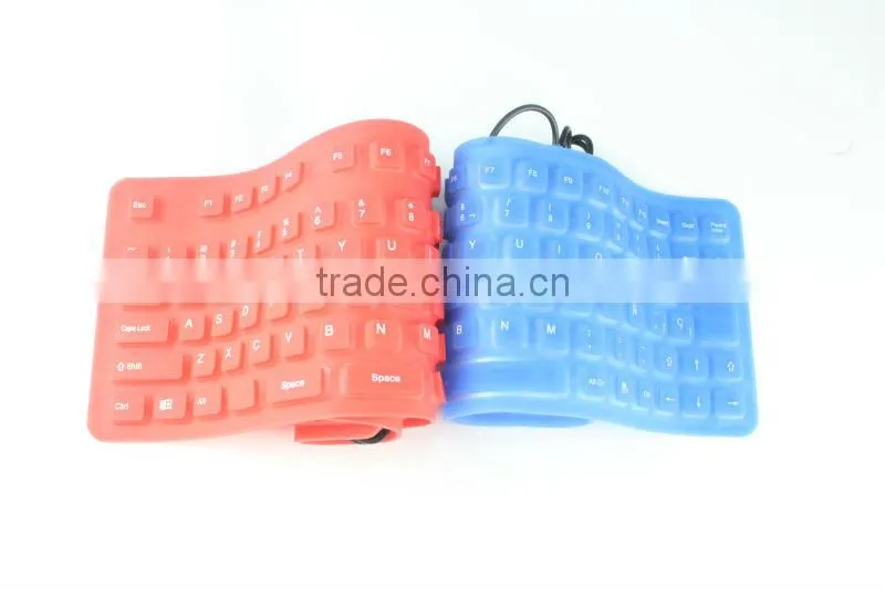 usb roll up silicone foldable flexible keyboard KF-02