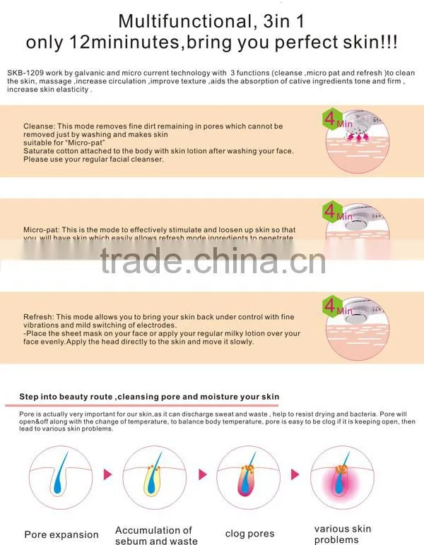 Home use mini multi functional beauty unit equipment