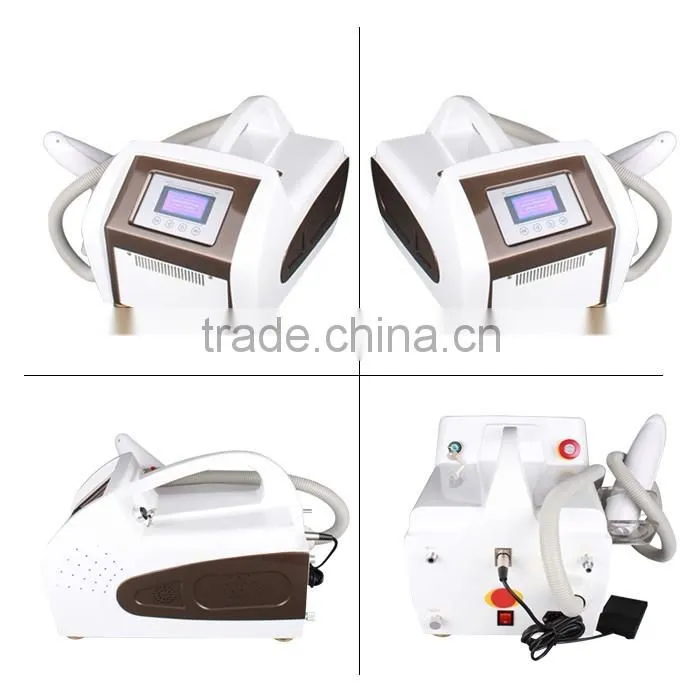 Portable much popular q switch laser tattoo removal machine with high energy