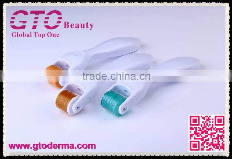 GTO200 needles skin care microneedle derma roller with replaceable roller heads
