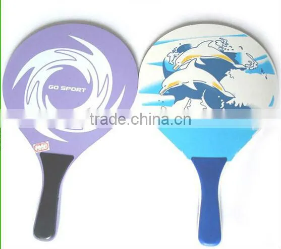 Wooded Beach Paddle Ball Set