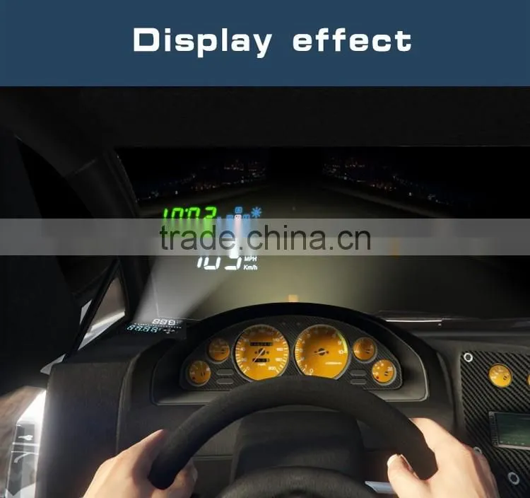 Car HUD heads up display windshield projection GPS car HUD A3