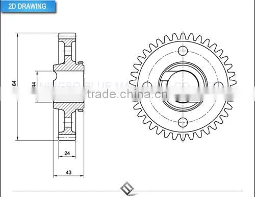 High Strength Mechanical Synchronizer Gear, Cylindrical Gear, Engine Timing Gear