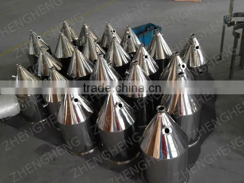 Stainless steelf filling funnel with triclamp and fittings