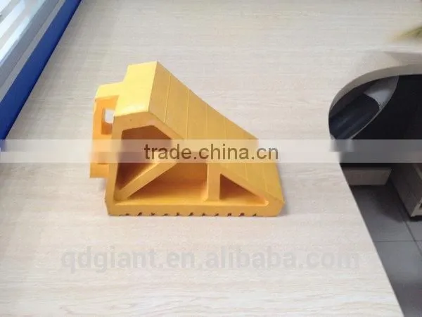 Wheel chock with bracket for cars and trailers