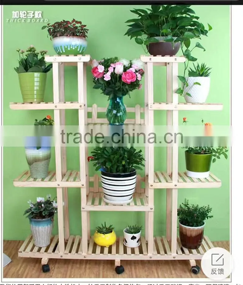 Wholesales unique indoor Wooden plant flower stand