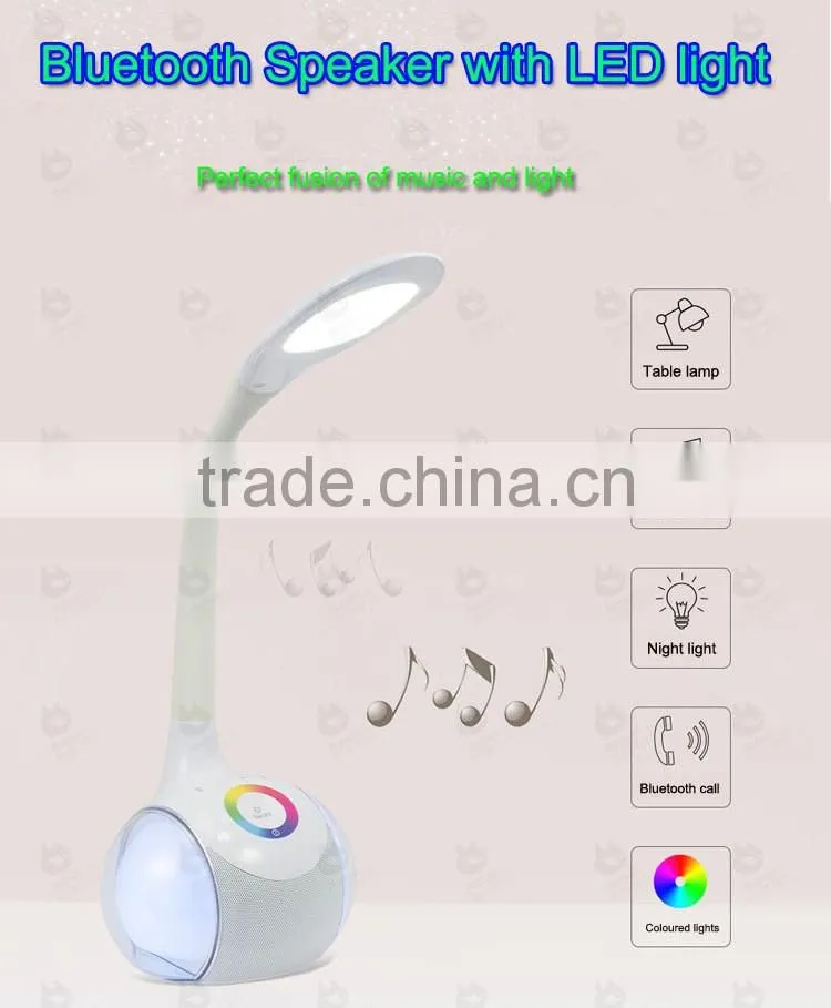 2016 trending products innovative led lamp bluetooth speaker