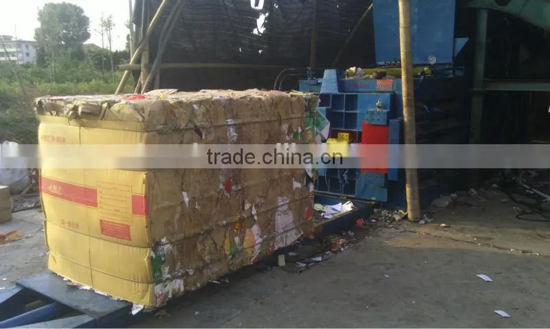 Hydraulic vitercial baler for wool/waste papaer and cans package machine