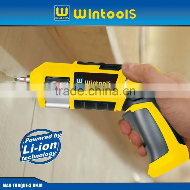 Wintools cordless tools 3.6v rechargeable li-ion cordless screwdriver 2014 New WT03007