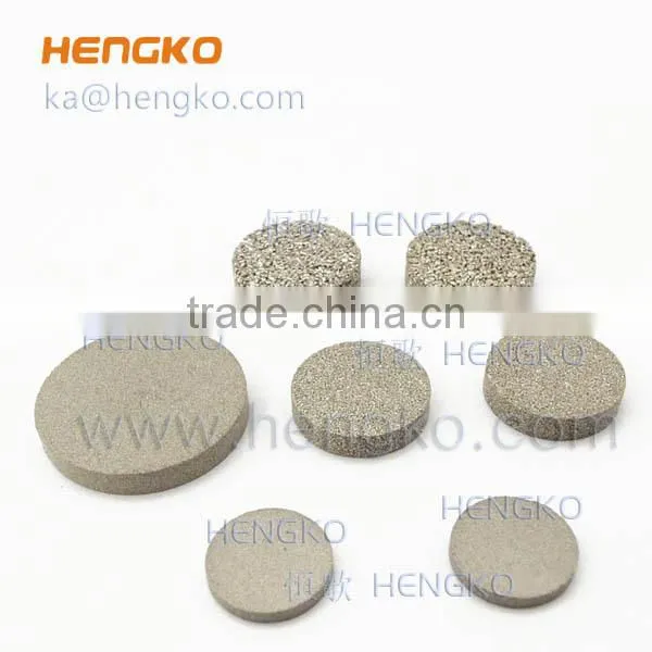sintered SS stainless steel porous disc for infiltration instrument