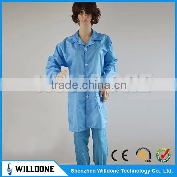 New design fashion Cleanroom ESD Smock Antistatic Clothes cleanroom