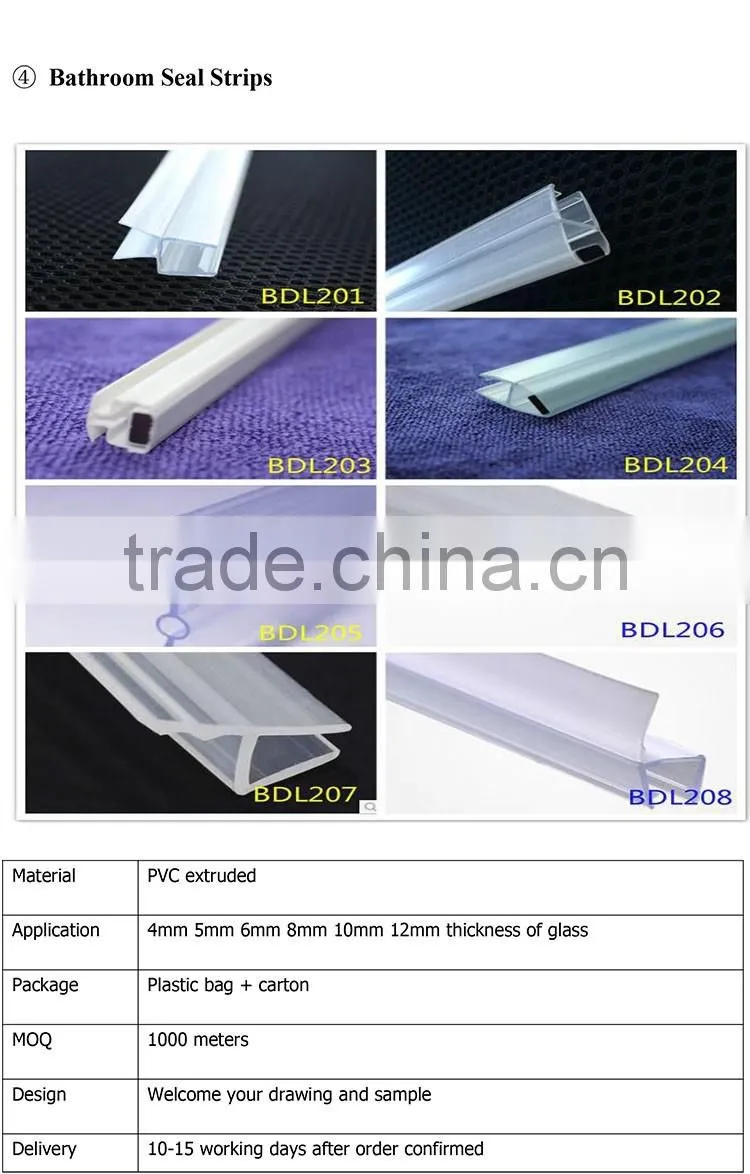 Co-extruded automotive rubber seals door weatherstrip for cars