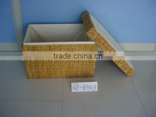 wicker Laundry Basket,water hyacinth laundry baskets