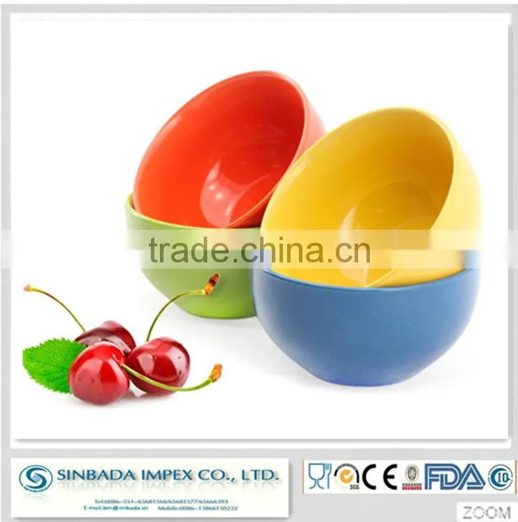 hot wholesale soild color ceramic watermelon bowl