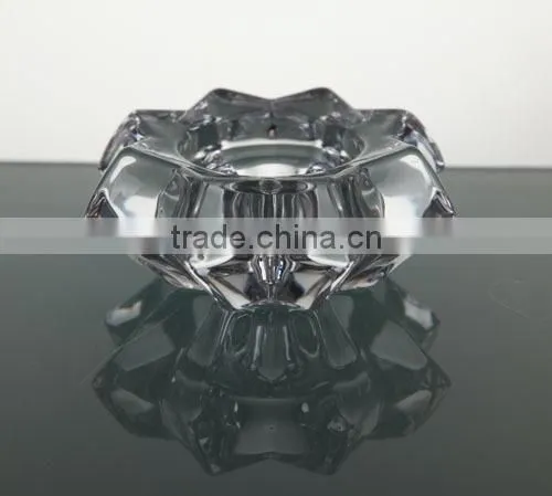 Glass candle holder egg candler