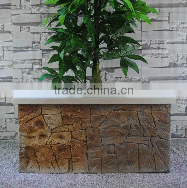 Rock Style Large Rectangular Indoor Plant Containers