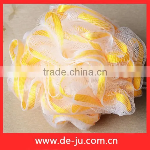 Red Ribbon Decorative Flower Shaped Bath Sponges