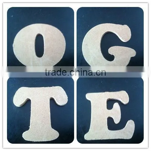 Wood English Letter Heart Five Angular Multilateral DIY Manual Process Letters Laser Cutting Letters Can Be Customized