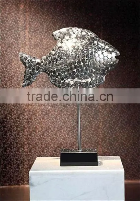 Casting Stainless Steel Fish Sculpture For Garden Decoraton