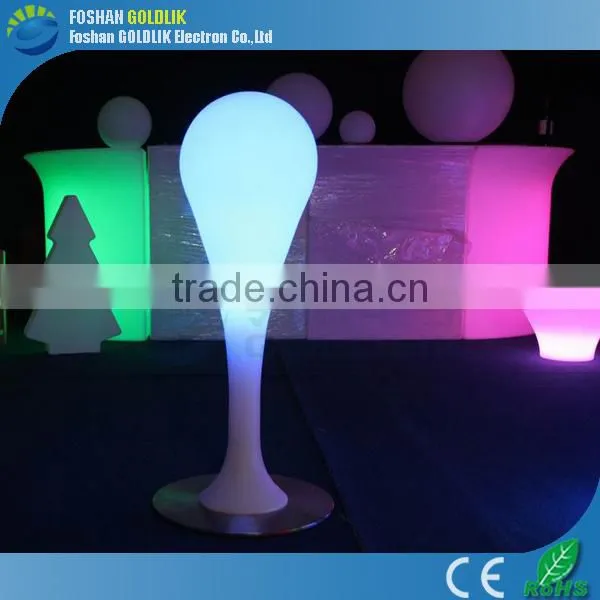 waterdrop shape cordless led floor lamp