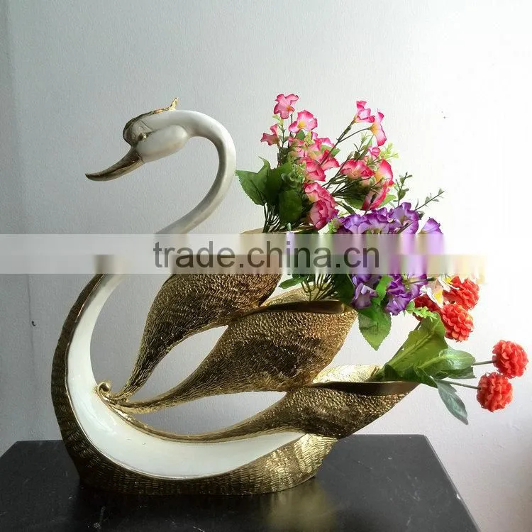 Polyresin goose figurine