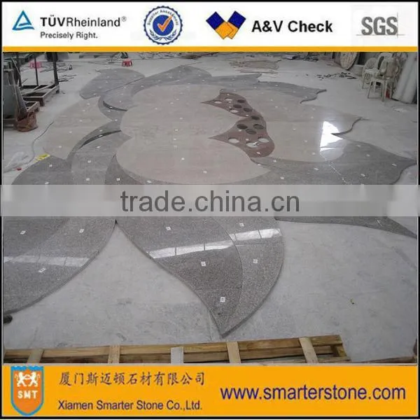 Water jet marble medallion