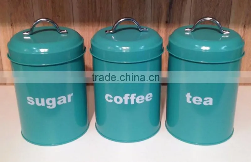 High Quality Metal Canister With Lid Bulk Tea Canister