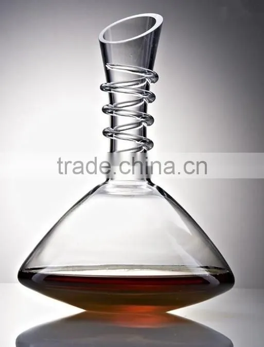 Hot selling Crystal Glass Decanters with Handle