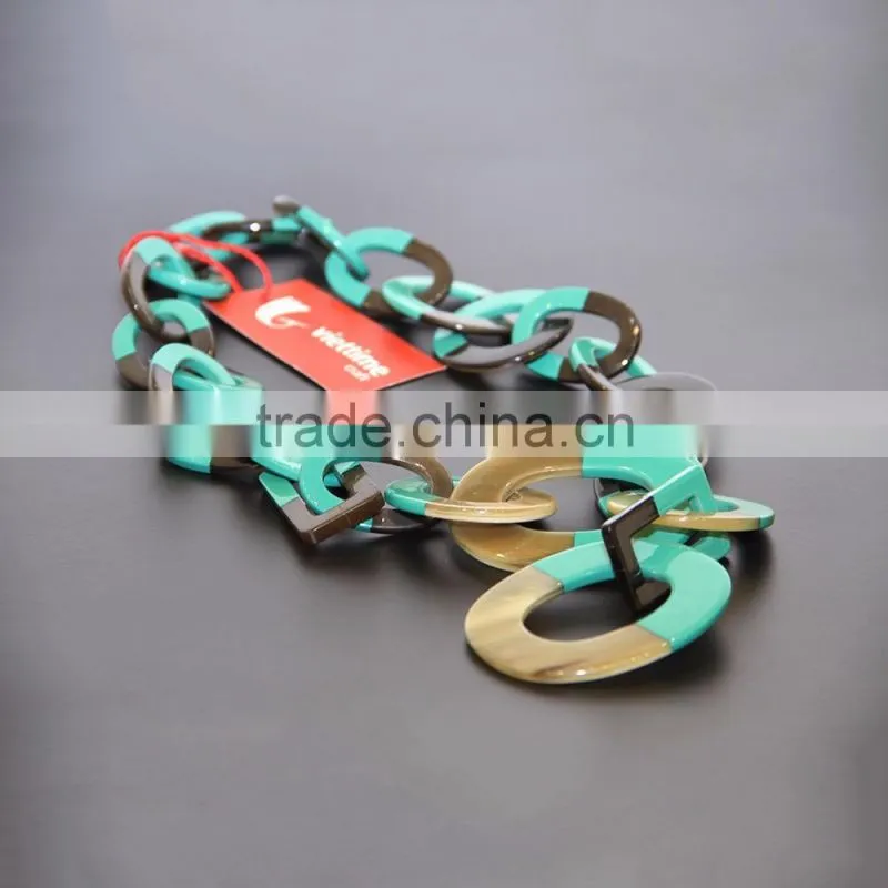 Hot selling item women jewelry, horn necklace
