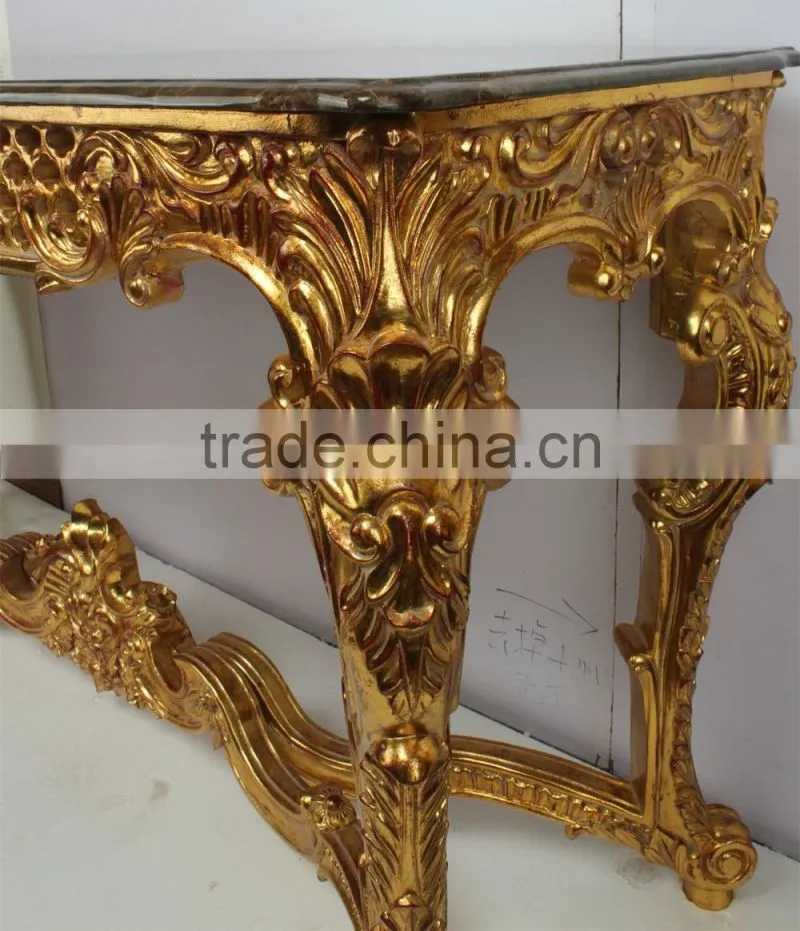 French Style Hallway Console Table With Mirror