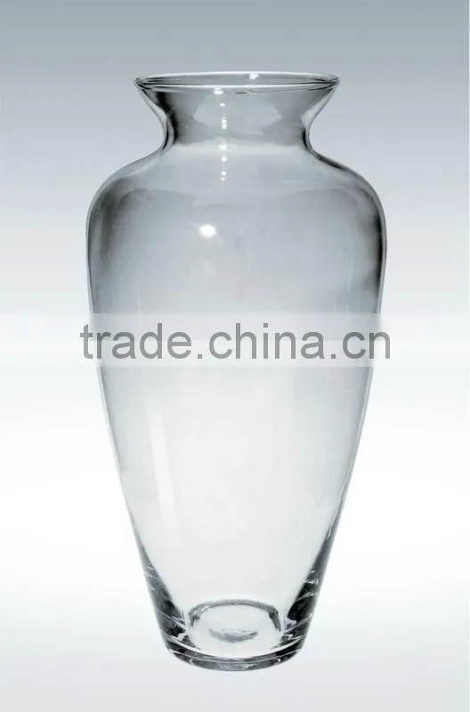 wholesale clear round glass flower vases