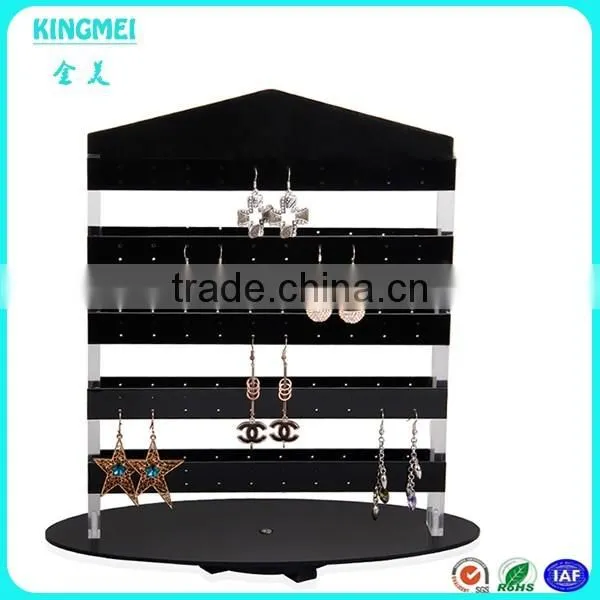 Good quality promotional L shape acrylic earring display stand