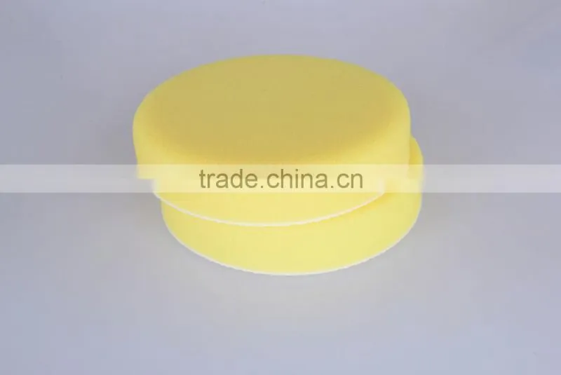5'' 6'' 7'' imported flat fine soft foam/ sponge pad for finishing yellow color