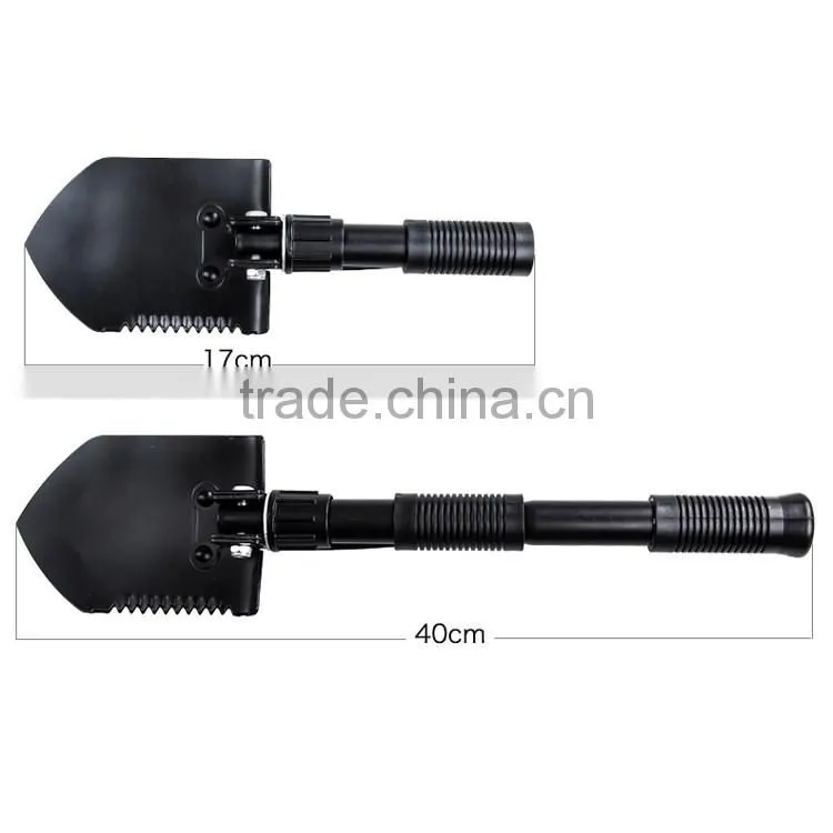 3 in 1 shovel with saw and pickaxe foldable shovel