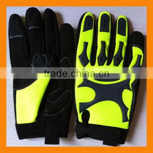 Heavy Duty TPR Knuckle Protection Anti-vibration Gloves