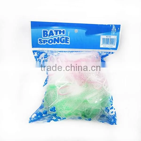 Hot Sale Colorful Round Mesh Pouf Bath Sponge